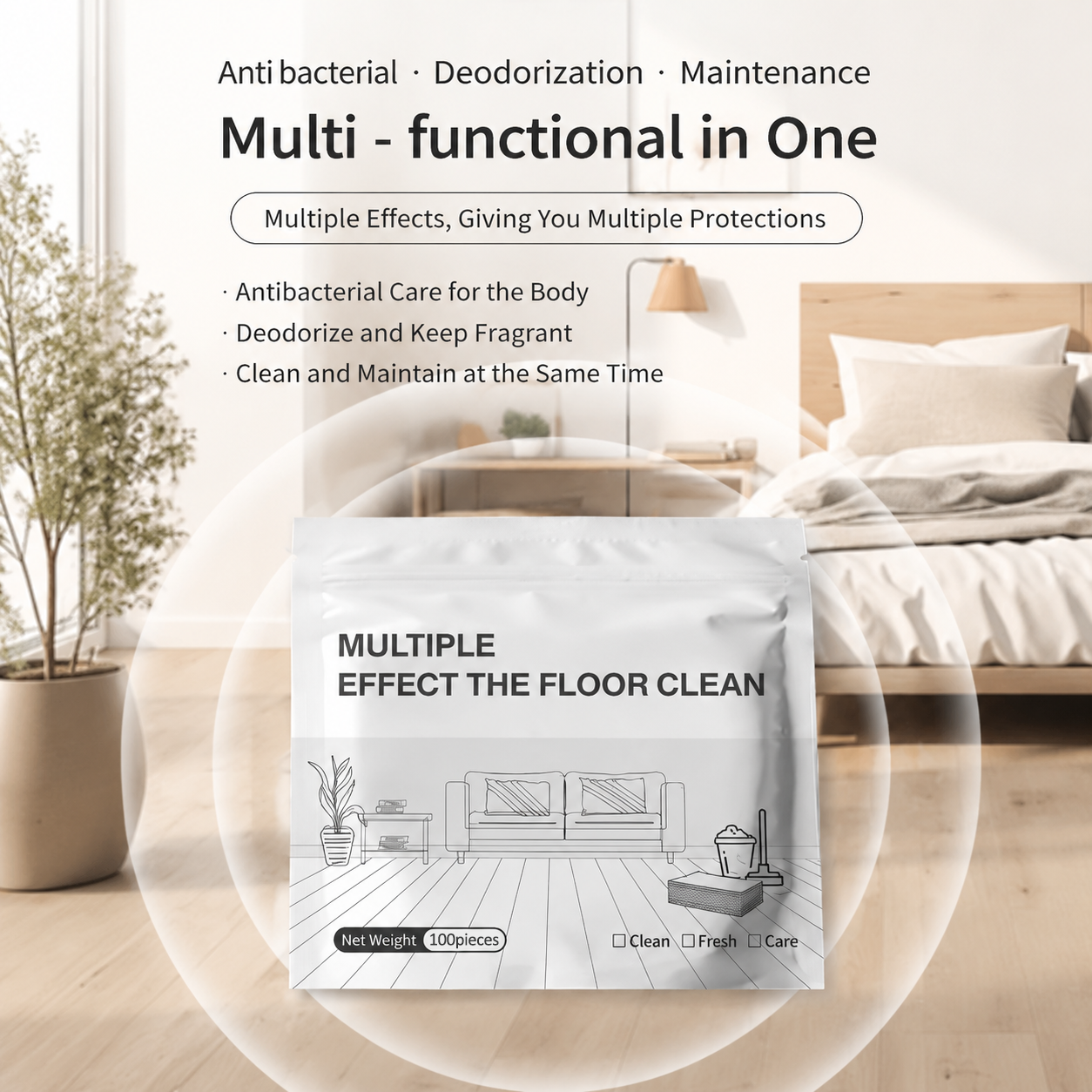 Multi-Surface Antibacterial Cleaner for Hardwood, Tile & Laminate