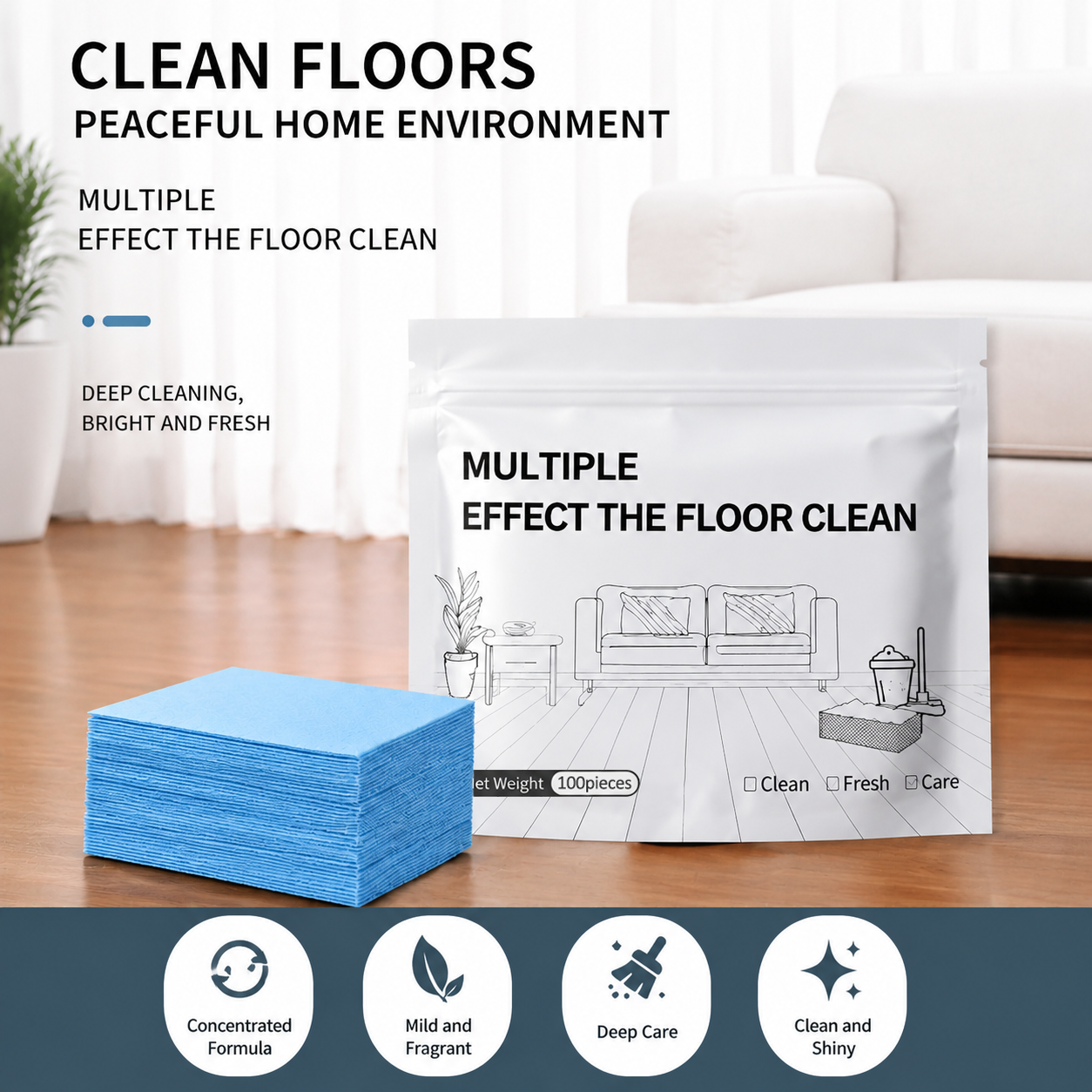 Multi-Surface Antibacterial Cleaner for Hardwood, Tile & Laminate